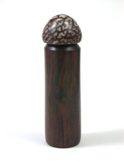 LV-1502  Khamphi Rosewood & Betelnut Pill Box, Toothpick Holder, Needle Case-SCREW CAP