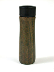 LV-1503 Verawood & Ebony Pill Box, Toothpick Holder, Needle Case-SCREW CAP