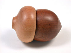 LV-1510 Cuban Mahogany & Mountain Mahogany Acorn Trinket, Keepsakes, Jewelry Box-SCREW CAP