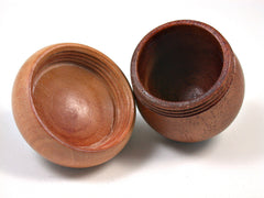 LV-1510 Cuban Mahogany & Mountain Mahogany Acorn Trinket, Keepsakes, Jewelry Box-SCREW CAP