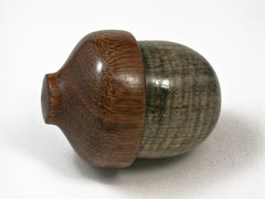LV-1515 Curly Buckeye & Brownheart Acorn Trinket Box, Keepsakes, Jewelry Box-SCREW CAP