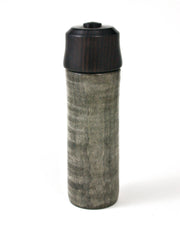 LV-1524 Curly Buckeye & Blackwood Pill Box, Snuff Box, Toothpick Holder, Needle Case-SCREW CAP