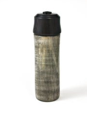 LV-1524 Curly Buckeye & Blackwood Pill Box, Snuff Box, Toothpick Holder, Needle Case-SCREW CAP