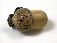 LV-1561 Boxwood and Yolillo Palm Nut Acorn Key Fob, Pill Holder, Memorial Pendant-SCREW CAP