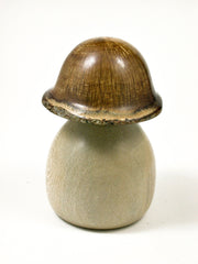 LV-1589 Holly & Live Oak Mushroom Shaped Trinket Box, Jewelry Box-SCREW CAP