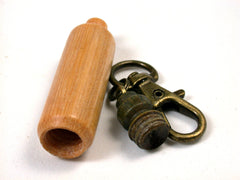 LV-1608 Sandalwood & Lignum Vitae Secret Compartment Necklace, Pill Pendant, Memorial Jewelry-SCREW CAP