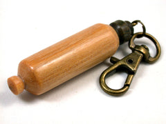 LV-1608 Sandalwood & Lignum Vitae Secret Compartment Necklace, Pill Pendant, Memorial Jewelry-SCREW CAP