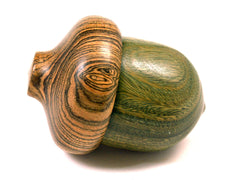 LV-1612 Verawood & Bocote Acorn Trinket Box, Keepsakes, Jewelry Box-SCREW CAP
