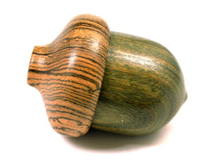 LV-1612 Verawood & Bocote Acorn Trinket Box, Keepsakes, Jewelry Box-SCREW CAP
