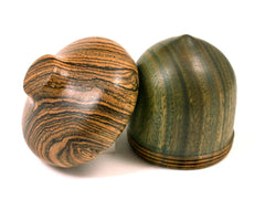 LV-1612 Verawood & Bocote Acorn Trinket Box, Keepsakes, Jewelry Box-SCREW CAP