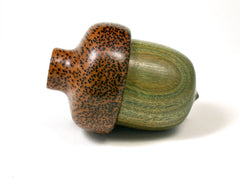 LV-1620 Verawood & Red Palm Acorn Trinket Box, Keepsakes, Jewelry Box-SCREW CAP