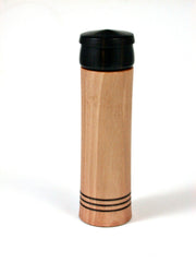 LV-1528 Manzanita & Ebony Pill Box, Snuff Box, Toothpick Holder, Needle Case-SCREW CAP