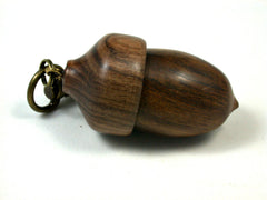LV-1642 Ironwood & Cocuswood Acorn Key Fob, Pill Holder, Secret Compartment-SCREW CAP