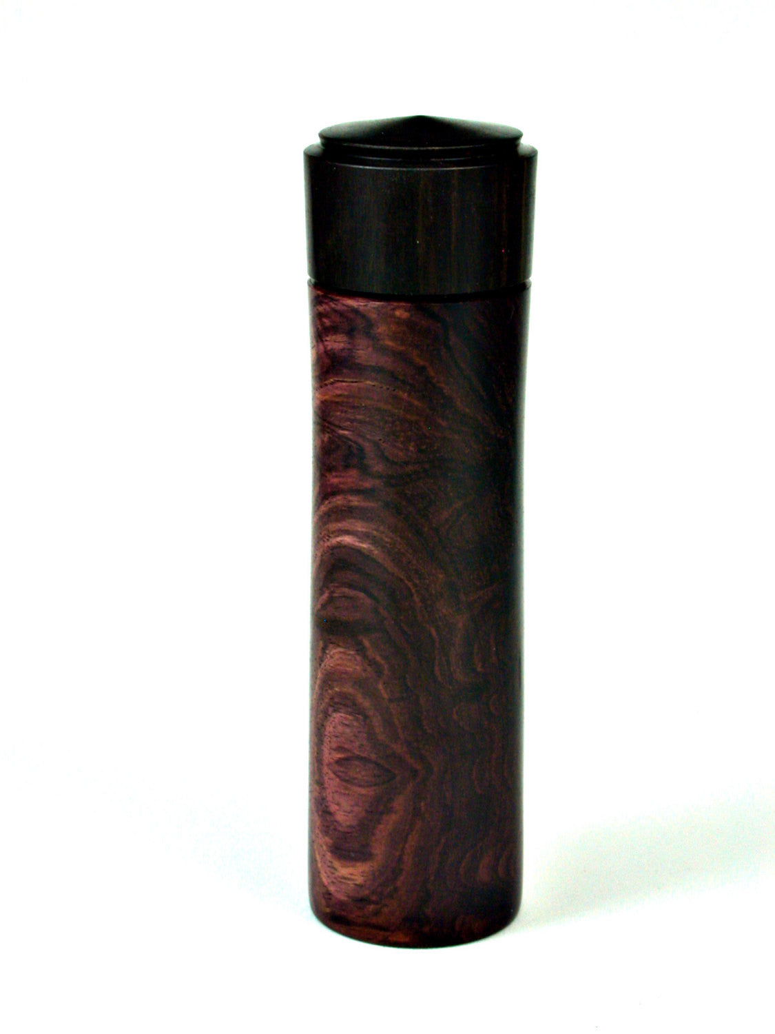 LV-1629 Camatillo & Ebony Pill Box, Snuff Box, Toothpick Holder, Needle Case-SCREW CAP