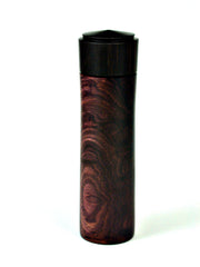 LV-1629 Camatillo & Ebony Pill Box, Snuff Box, Toothpick Holder, Needle Case-SCREW CAP