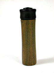 LV-1631 Verawood & Ebony Pill Box, Snuff Box, Toothpick Holder, Needle Case-SCREW CAP