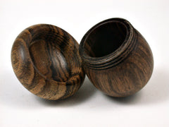 LV-1666 Tamboti & Bocote Acorn Trinket Box, Keepsake, Jewelry, Ring Box-SCREW CAP