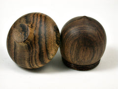LV-1666 Tamboti & Bocote Acorn Trinket Box, Keepsake, Jewelry, Ring Box-SCREW CAP