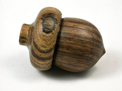 LV-1666 Tamboti & Bocote Acorn Trinket Box, Keepsake, Jewelry, Ring Box-SCREW CAP