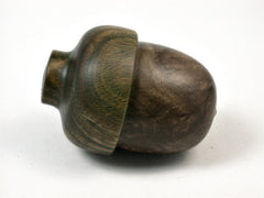 LV-1668 Nagusta Burl & Verawood Acorn Trinket Box, Keepsake, Jewelry, Ring Box-SCREW CAP