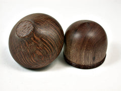 LV-1678 Ohia-Lehua & Macadamia Wooden Acorn Trinket Box, Keepsake, Jewelry, Ring Box-SCREW CAP