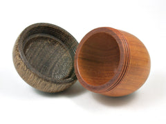 LV-1667 Chakte Viga & Brownheart Acorn Trinket Box, Keepsake, Jewelry, Ring Box-SCREW CAP
