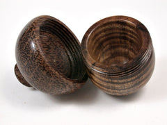 LV-1676 Koa & Coconut Wooden Acorn Trinket Box, Keepsake, Jewelry, Ring Box-SCREW CAP