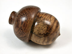 LV-1676 Koa & Coconut Wooden Acorn Trinket Box, Keepsake, Jewelry, Ring Box-SCREW CAP