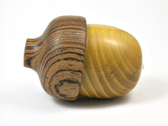 LV-1669 Osage Orange & Bocote Acorn Trinket Box, Keepsakes, Jewelry Box-SCREW CAP