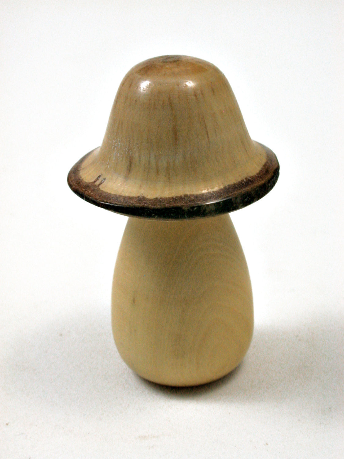 LV-1679 Boxwood & Live Oak Threaded Mushroom Trinket Box, Pill, Jewelry Box-SCREW CAP