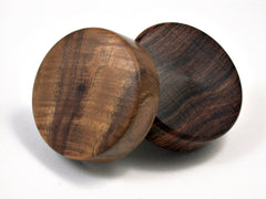 LV-1692 Cocobolo & Koa Wooden Flat Pill Box, Ring Holder, Jewelry Box-SCREW CAP
