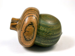LV-1626 Verawood & Bocote Acorn Trinket Box, Keepsakes, Jewelry Box-SCREW CAP