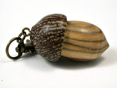 LV-1683 Chinese Pistachio & Betelnut Acorn Key Fob, Pill Holder, Memorial Pendant-SCREW CAP