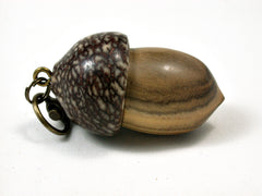 LV-1683 Chinese Pistachio & Betelnut Acorn Key Fob, Pill Holder, Memorial Pendant-SCREW CAP