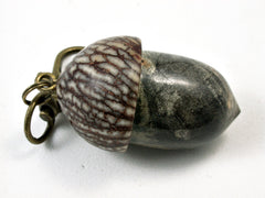 LV-1696 Buckeye Burl & Betelnut Acorn Key Fob, Pill Holder, Cash Stash-SCREW CAP