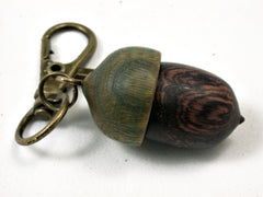 LV-1708 Camatillo & Verawood Acorn Key Fob, Pill Holder, Memorial Pendant-SCREW CAP