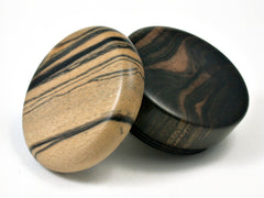 LV-1691 Ebony Wooden Flat Pill Box, Ring Holder, Jewelry Box-SCREW CAP