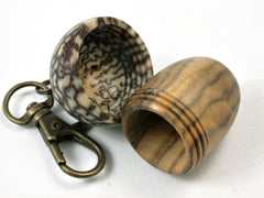 LV-1698 Chinese Pistachio and Betelnut Acorn Key Fob, Pill Holder, Cash Stash-SCREW CAP
