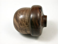 LV-1712 Satinwood & Ironwood Acorn Trinket Box, Keepsake, Jewelry Box-SCREW CAP