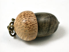 LV-1715 Pyinma & Royal Palm Acorn Key Fob, Pill Holder, Cash Stash-SCREW CAP