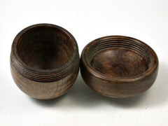 LV-1712 Satinwood & Ironwood Acorn Trinket Box, Keepsake, Jewelry Box-SCREW CAP