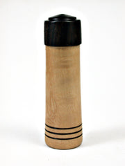 LV-1788 Hawaiian Naio & Mun Ebony Slim Pill Box, Toothpick Holder, Needle Case-SCREW CAP