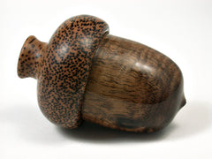 LV-1792 Koa & Coconut Wooden Acorn Trinket Box, Keepsake, Jewelry, Ring Box-SCREW CAP