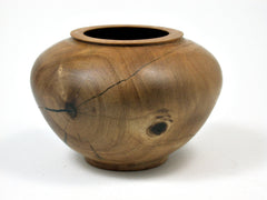 LV-0325 Red Mangrove Hand Turned Wooden Bowl, Vase, Hollow Form-RARE