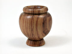 LV-0365 Tulipwood Miniature Wooden Vase, Footed Bowl, Hollow Form-CUTE