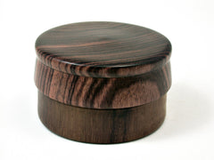 LV-1801 Queenwood & Kingwood Cap Flat Pill Box, Ring Holder, Jewelry Box-SCREW CAP