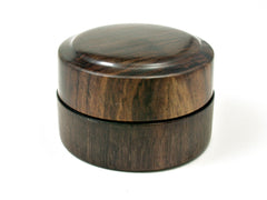 LV-1803 Leadwood with Tambooti Flat Pill Box, Ring Holder, Jewelry Box-SCREW CAP