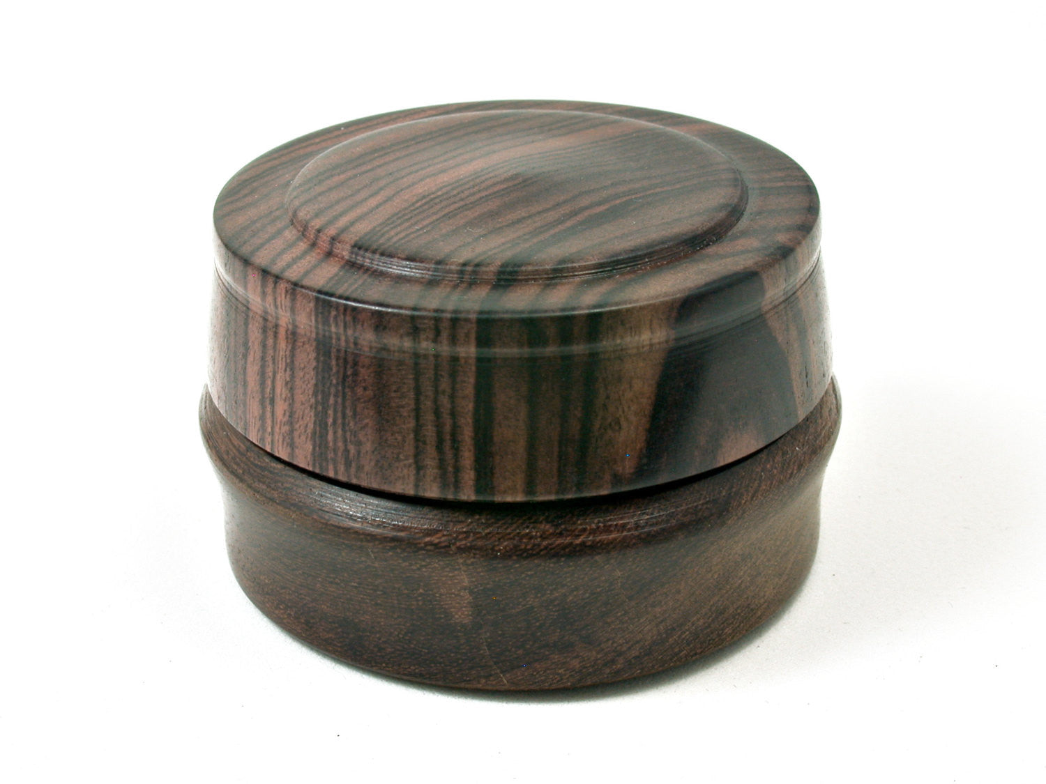 LV-1804 Partridgewood & Kingwood Flat Pill Box, Ring Holder, Jewelry Box-SCREW CAP