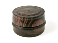 LV-1804 Partridgewood & Kingwood Flat Pill Box, Ring Holder, Jewelry Box-SCREW CAP