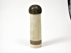LV-1800 Holly & Betelnut Wooden Slim Pill Box, Toothpick Holder, Needle Case-SCREW CAP